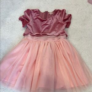 Ivy City Co Velvet Dress in Pink